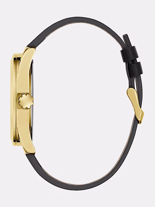 Genuine Leather multi-function watch - GUESS