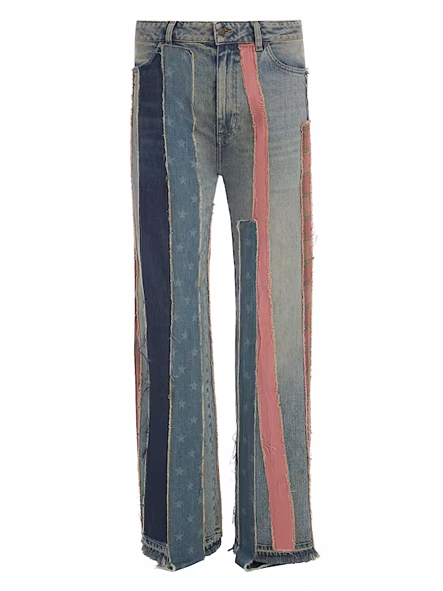 Mid rise wide leg denim pant - GUESS