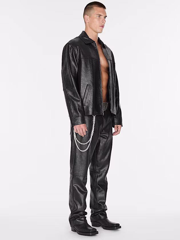 Genuine leather jacket - GUESS