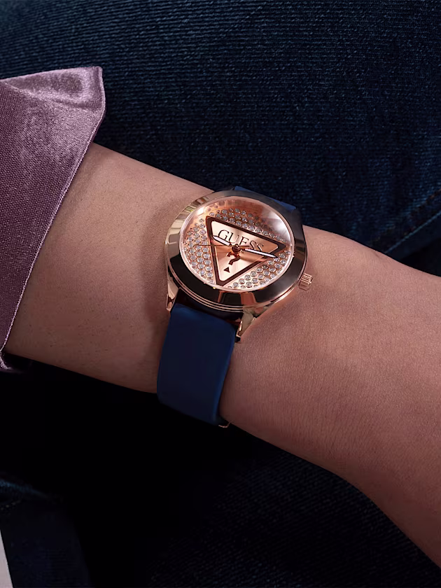 Crystal appliqué analogue watch - GUESS