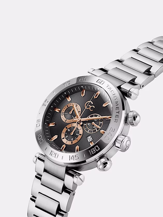 GC multi-function watch in stainless steel - GUESS