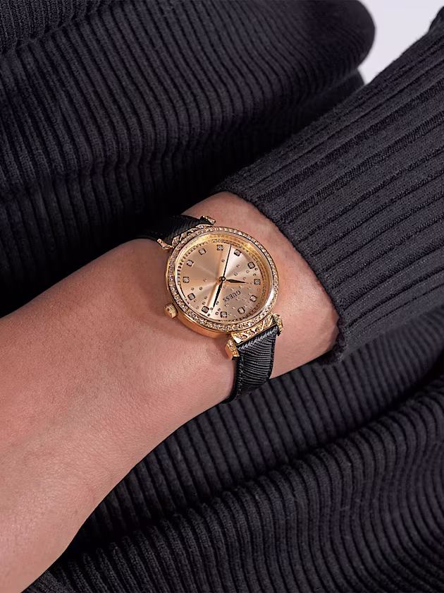 Genuine Leather analogue watch - GUESS