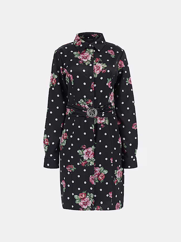 Polka dots midi chemisier dress - GUESS