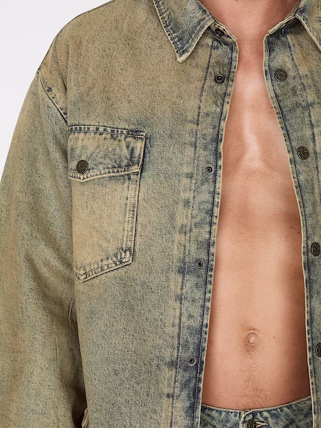 Regular fit denim shirt - GUESS