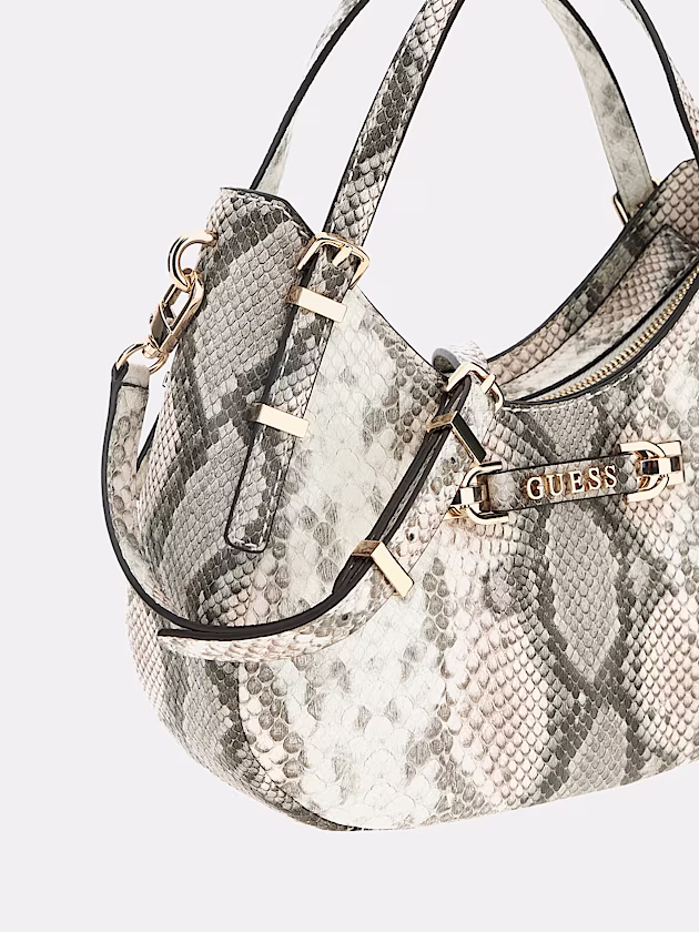 Lefia Python-Print Shoulder Bag - GUESS