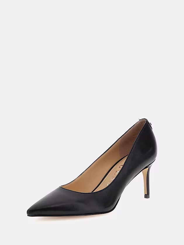 Bravo genuine leather court shoes - GUESS