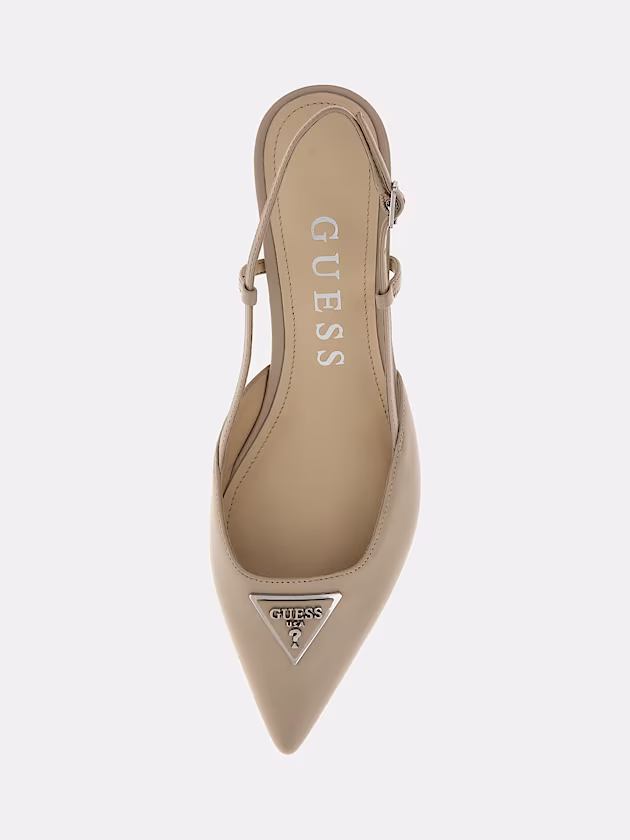Jesson genuine leather slingbacks - GUESS