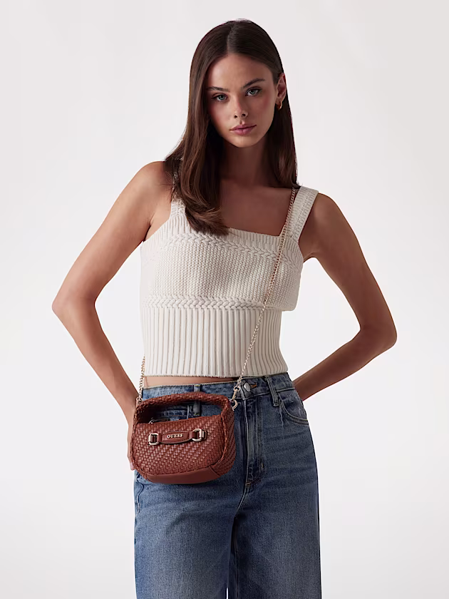 Francy woven mini hobo - GUESS