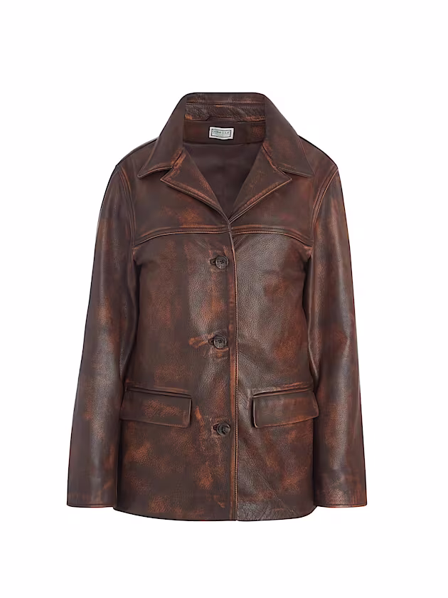 Genuine leather jacket - GUESS