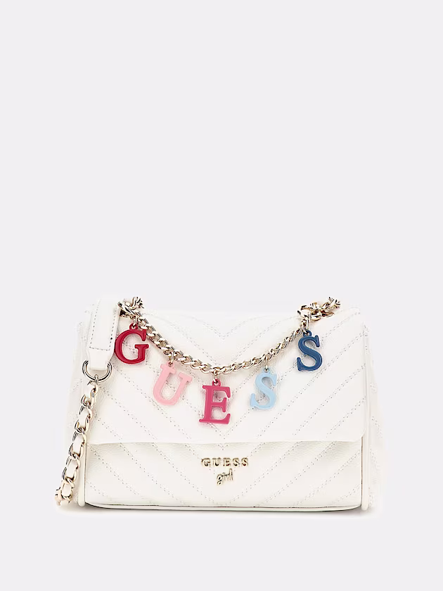 Chain lettering logo crossbody bag - GUESS