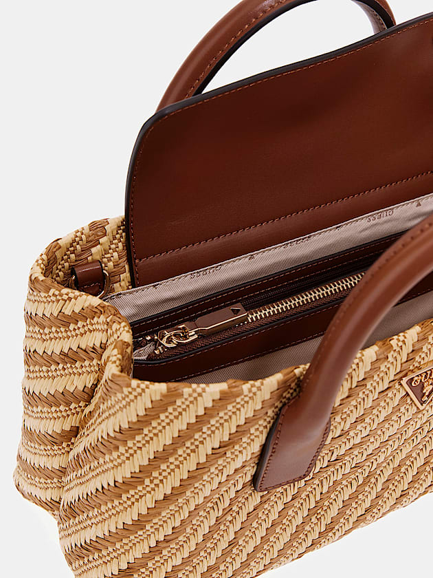 Simona raffia handbag - GUESS