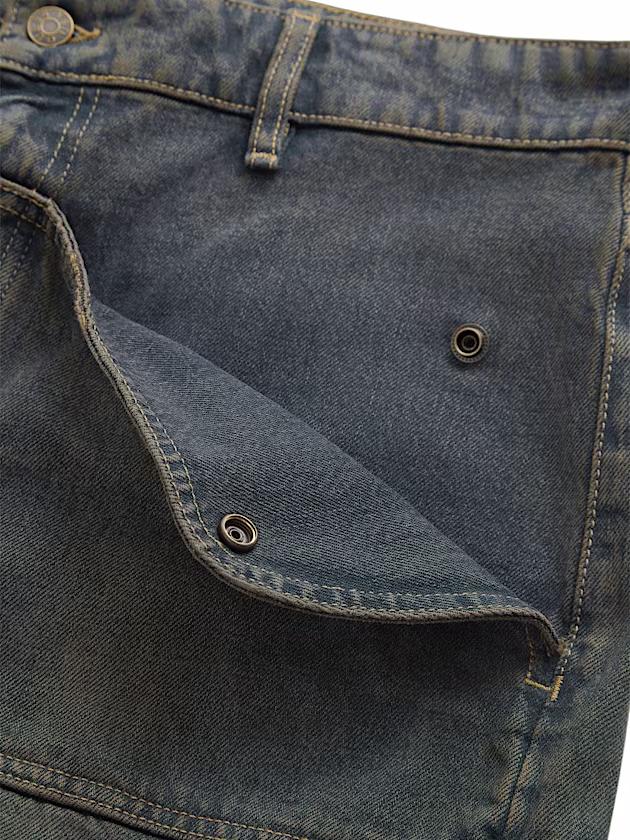 Mid rise relaxed denim shorts - GUESS