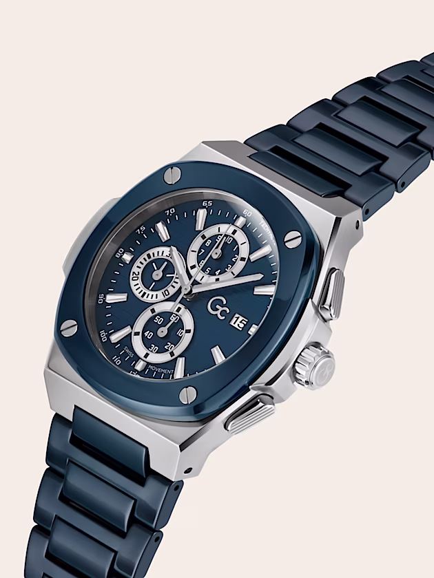 Gc steel chronograph watch - GUESS