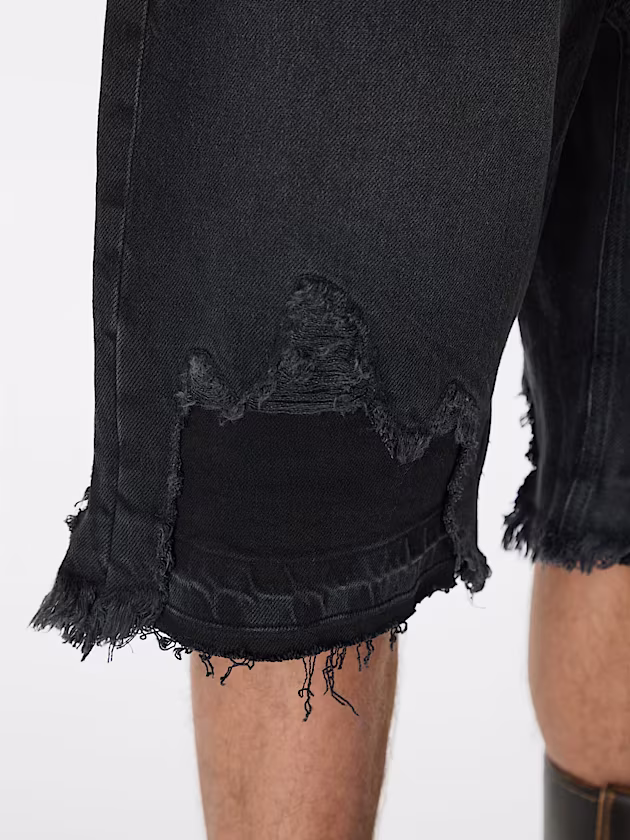 Mid rise denim shorts - GUESS