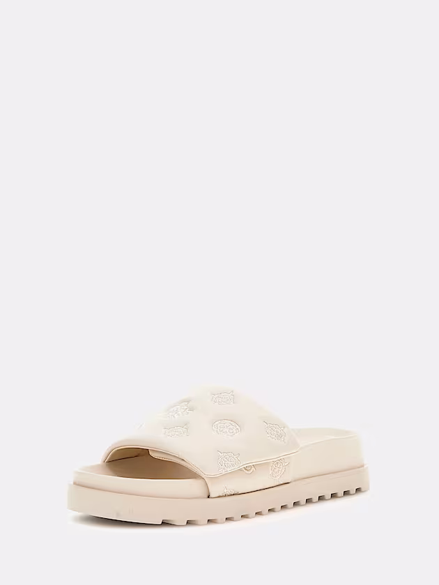 Fabio 4G peony logo sandal - GUESS