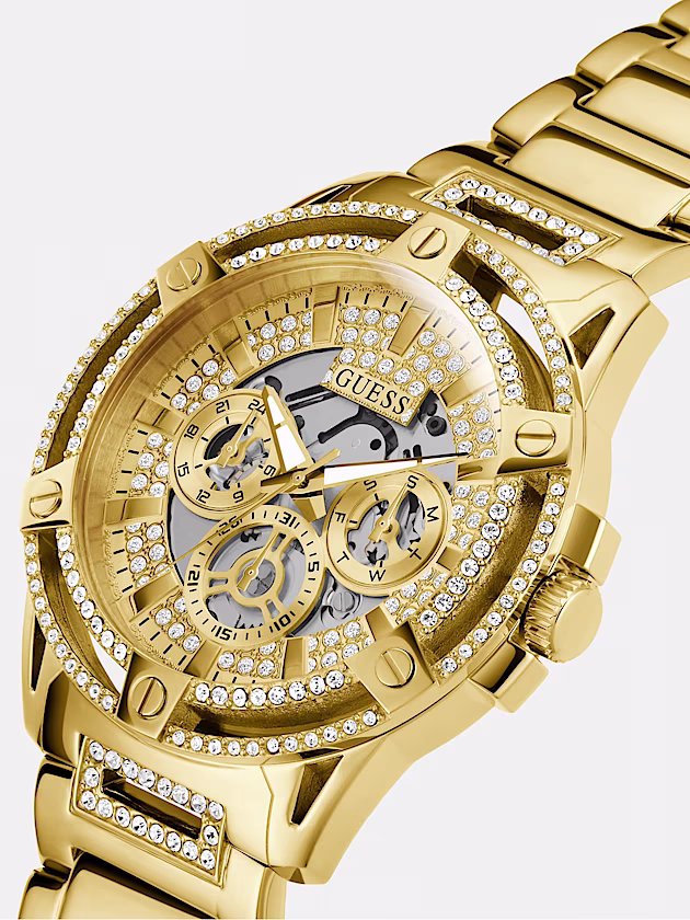 Multi-function crystal watch - GUESS