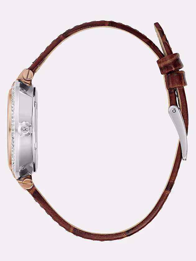 GC leather analogue watch - GUESS