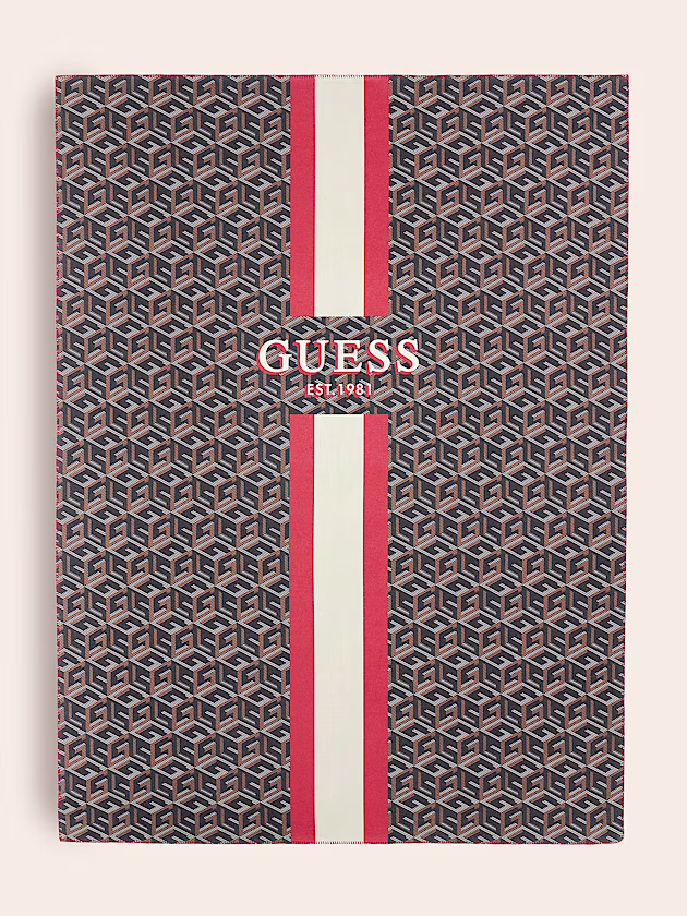 G cube logo pile blanket - GUESS