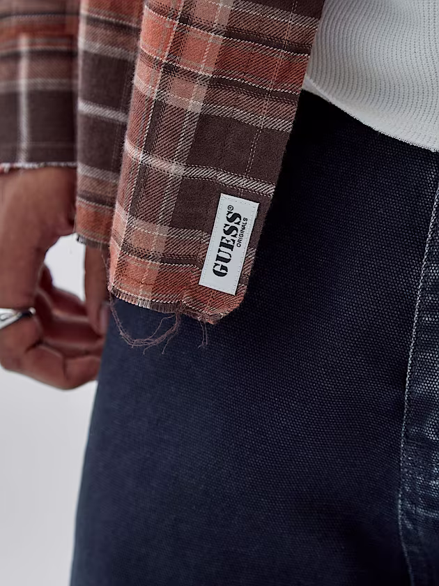 Flannel ghingham check shirt - GUESS