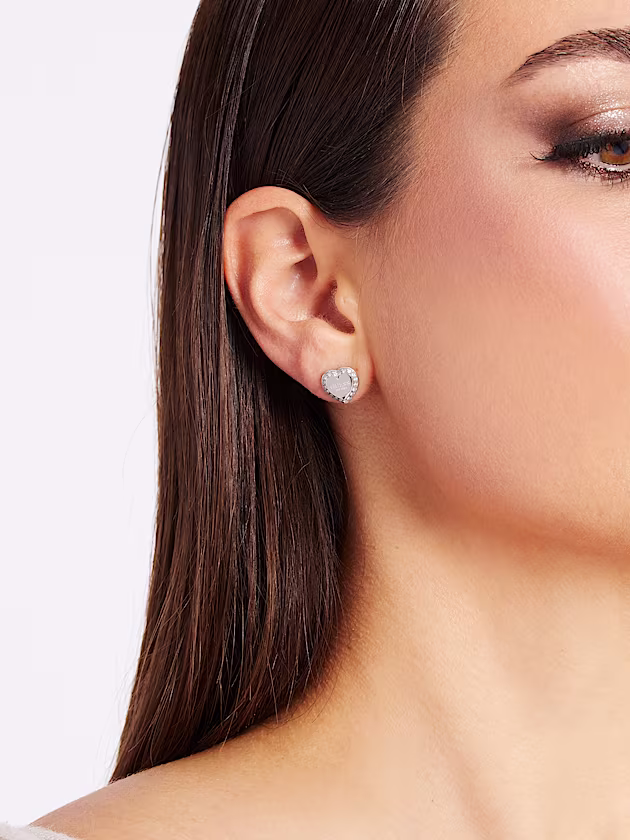 Fine heart earrings - GUESS