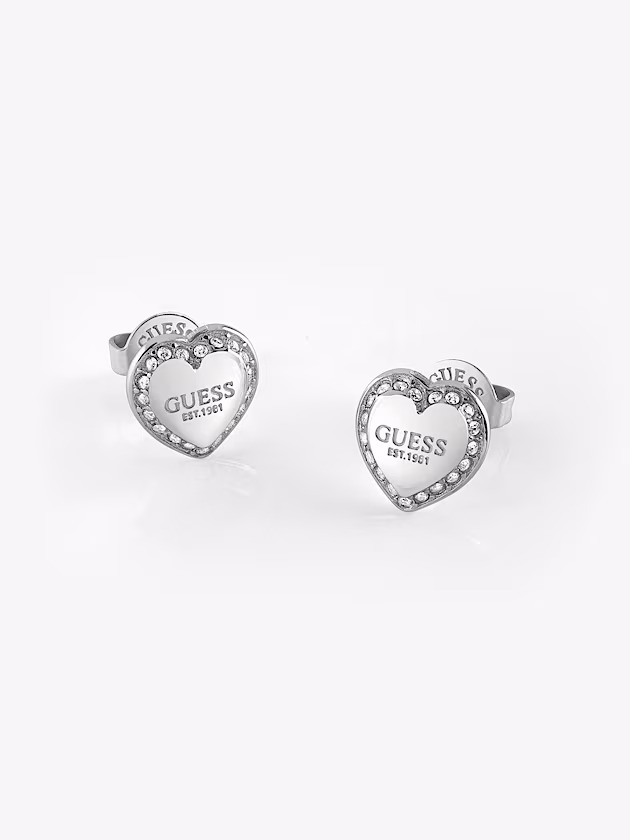 Fine heart earrings - GUESS
