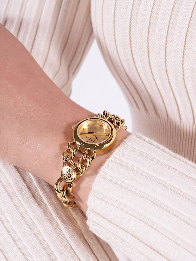 Analogue watch with floral detail - GUESS