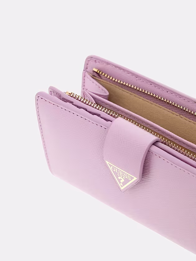 Miriam Genuine Leather Mini Wallet - GUESS