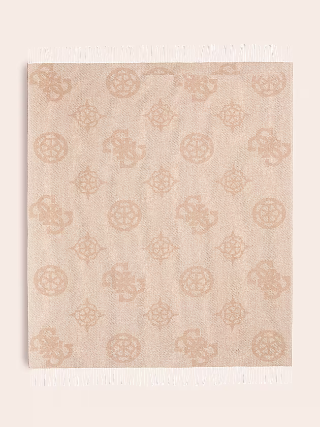 4G and Peony logo blanket - GUESS