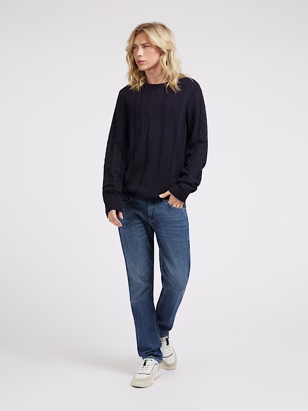 Cable knit sweater - GUESS