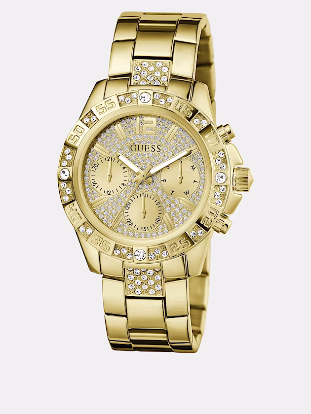 Multi-function crystal watch - GUESS