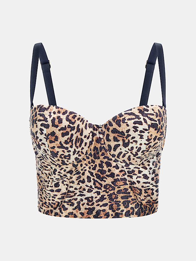 Tina animalier bustier top - GUESS