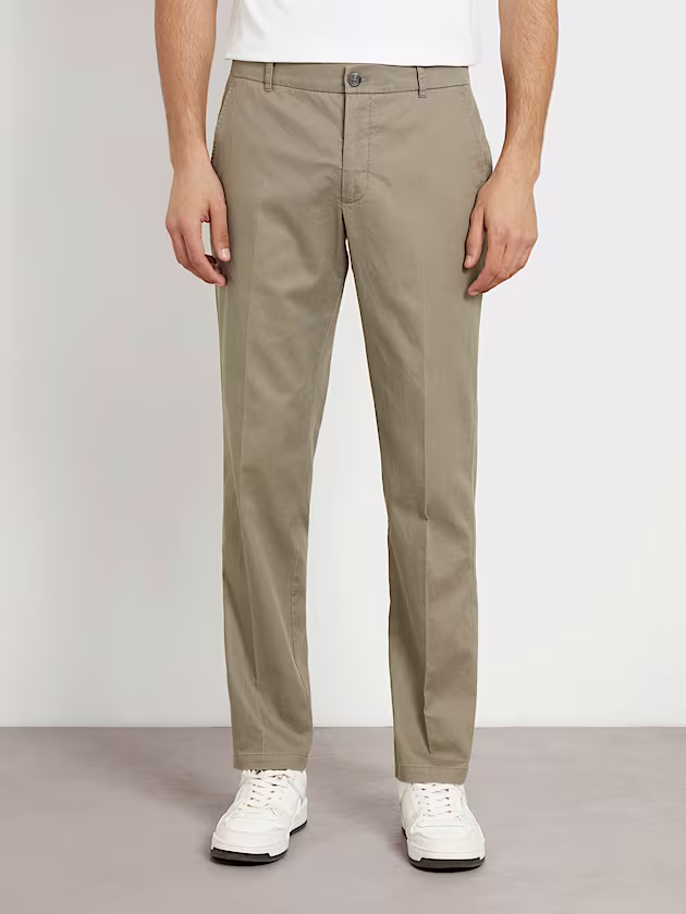 Linen blend slim pant - GUESS