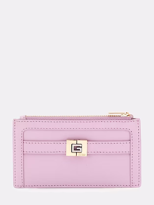 G Elite Genuine Leather Credit Card Holder - GUESS