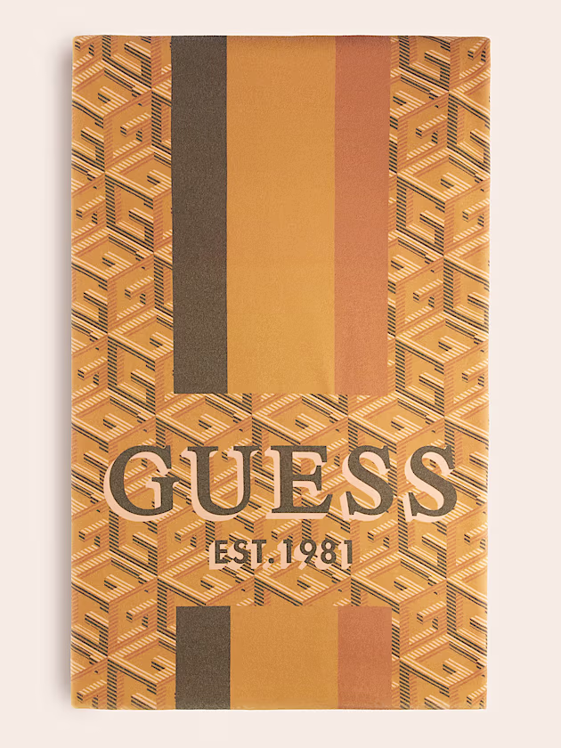 G cube logo pile blanket - GUESS