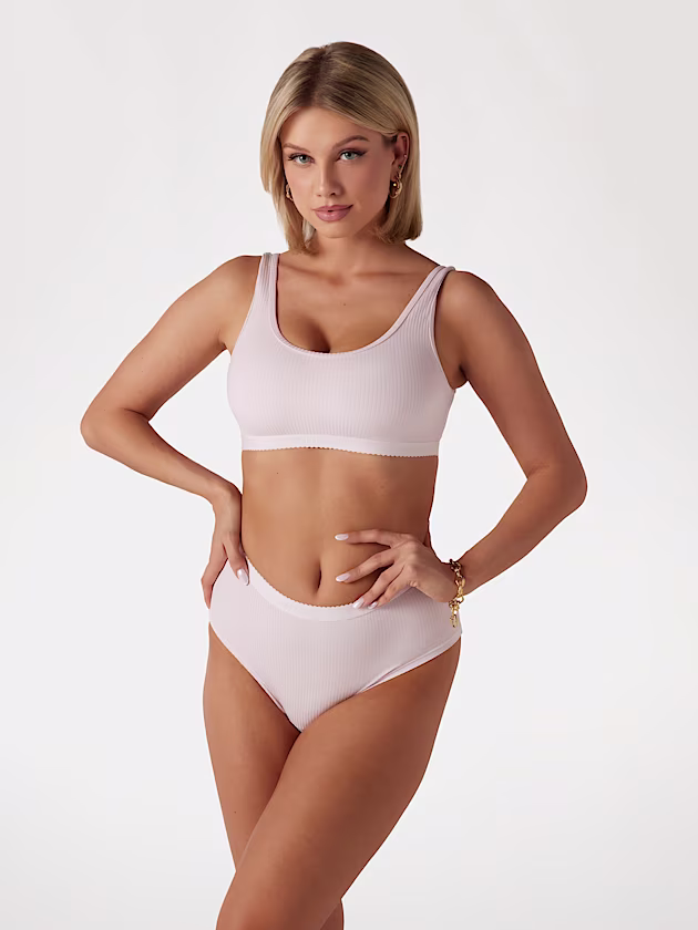 Livia rib-knit culotte - GUESS