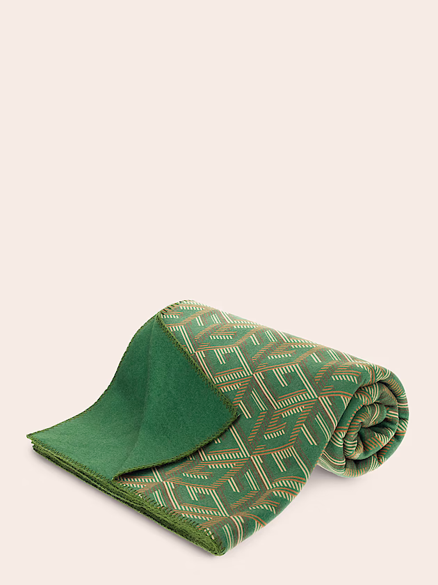 G cube logo pile blanket - GUESS