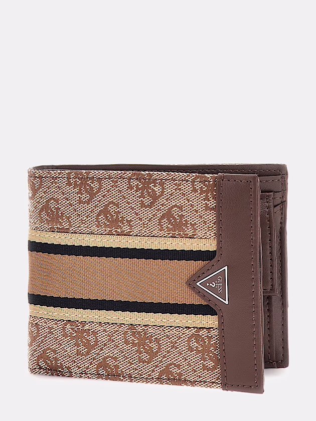 Madrid 4G logo print wallet - GUESS