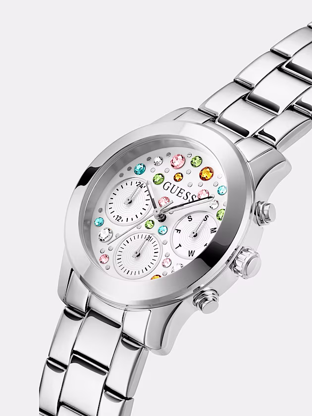 Multi-function crystal watch - GUESS