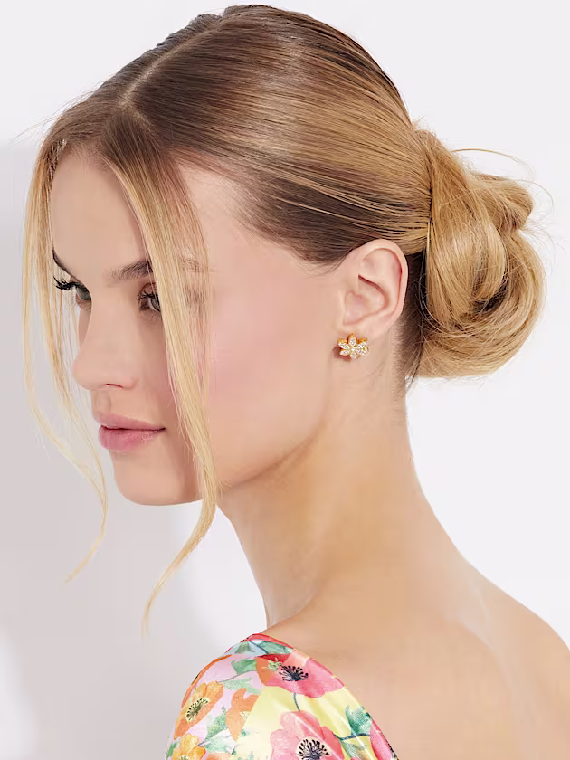 White Lotus earrings - GUESS