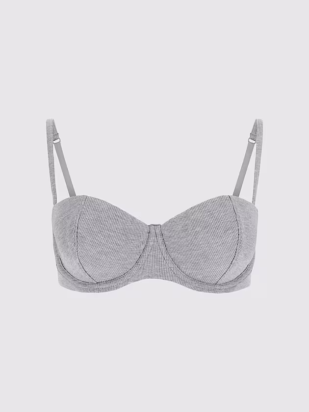Tessa rib knit balconette bra - GUESS