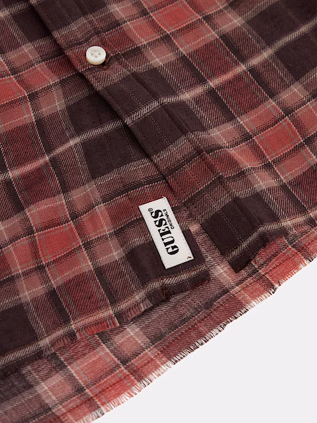 Flannel ghingham check shirt - GUESS