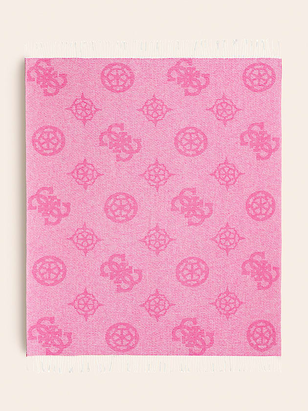 4G and Peony logo blanket - GUESS