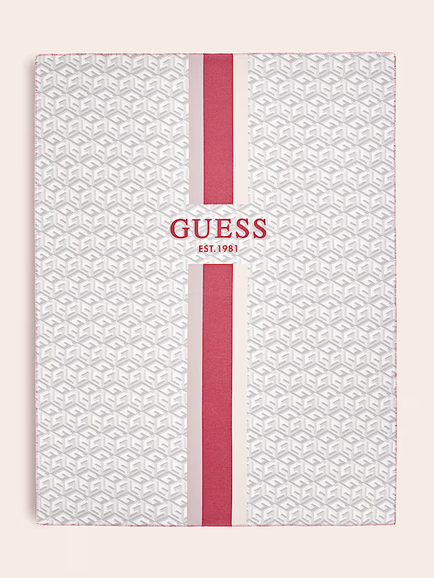 G cube logo pile blanket - GUESS