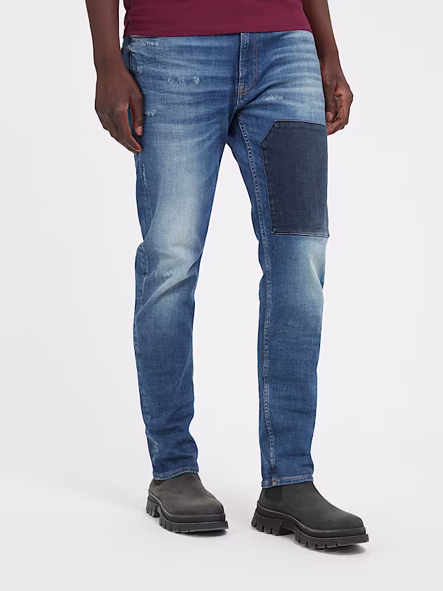 Mid rise relaxed denim pant - GUESS