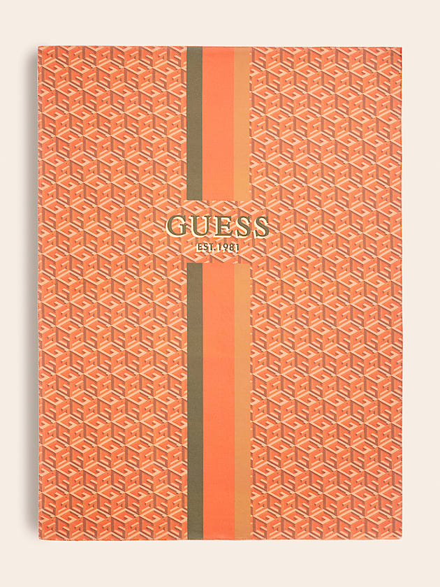 G cube logo pile blanket - GUESS