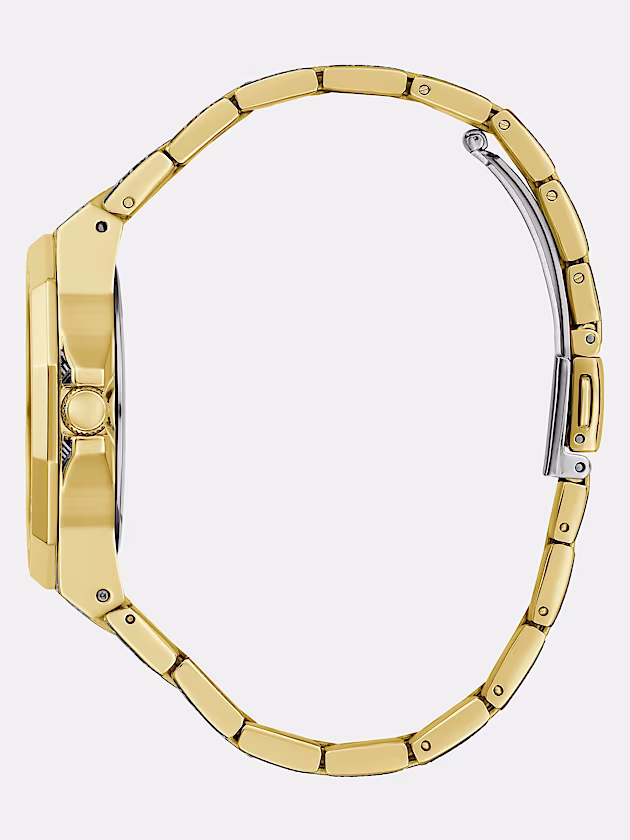 Analogue watch with all-over G Cube logo print - GUESS