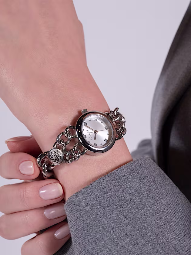 Analogue watch with floral detail - GUESS