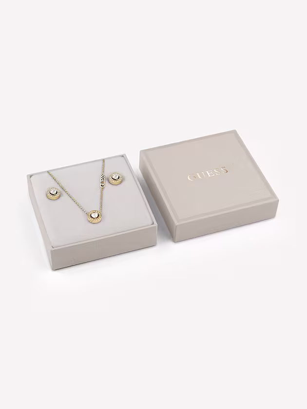 M'ama non m'ama earrings and bracelet set - GUESS