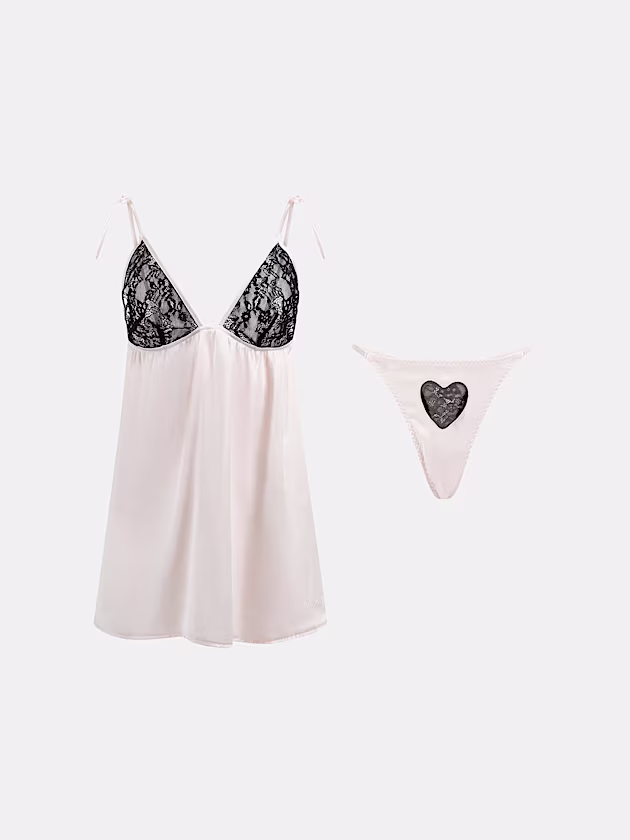 Vanessa babydoll and thong set - GUESS