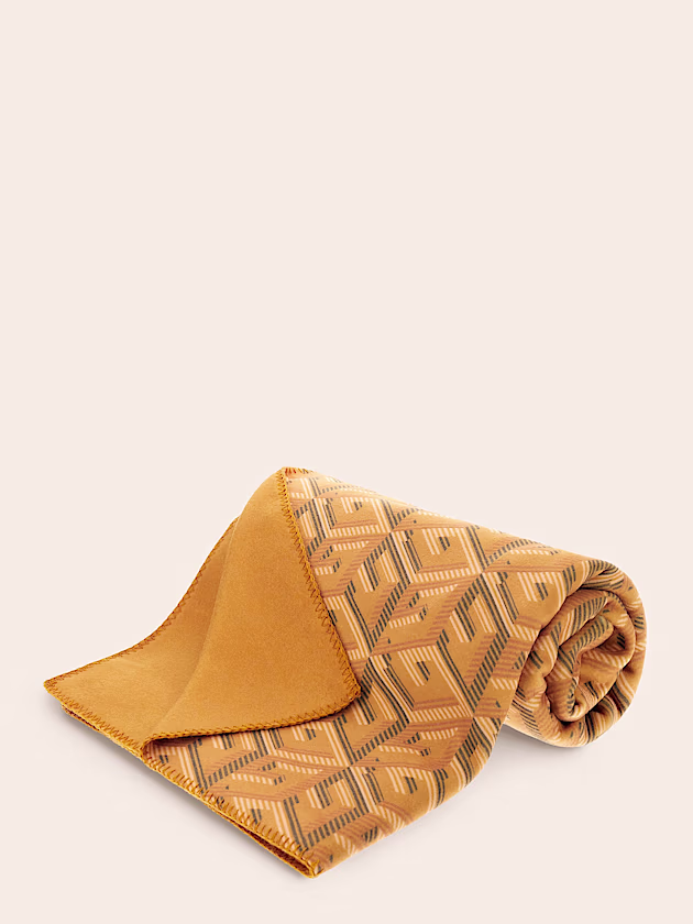 G cube logo pile blanket - GUESS